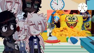 My Skatoony OCs React To SpongeBob SquarePants Mac amp Cheese [upl. by Lirrehs]