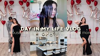 DAY IN MY LIFE VLOG♡ house hunting post vacay rest celebrating our wedding anniversary amp more [upl. by Imij]