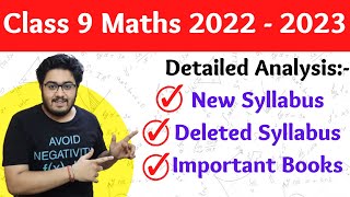 Class 9 Maths Syllabus 2022  2023  New Syllabus of Class 9 CBSE 2022  2023 Maths Scholar [upl. by Oiratno]