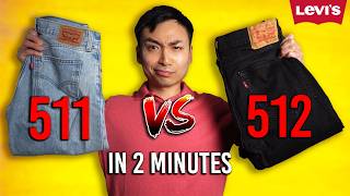 Which Jean Is Better  Levis 511 Slim vs 512 Slim Taper [upl. by Dupre]