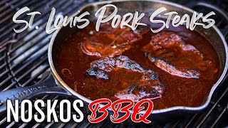 St Louis Pork Steaks schouderkarbonades in bier en barbecuesaus gegaard [upl. by Eveam]