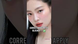 Correct blush application 😊💄makeupbeautyfypシ゚viralshortsyoutubetutorial [upl. by Nodlehs584]