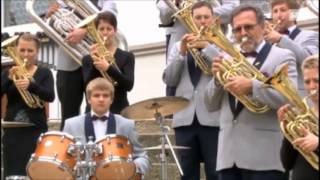 Brass Band Rickenbach  Gospel Brass Machine bei Potzmusig im Schweizer Fernsehen am 13102012 [upl. by Yendys831]