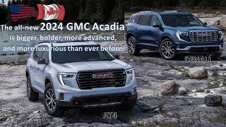 2024 GMC Acadia  2024 GMC DENALI  2024 GMC AT4  FIRST LOOK  Carspecs Tv [upl. by Alysia145]