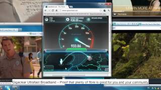 Gigaclear 4xHDTV plus speed test [upl. by Affrica258]