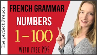 💯 French numbers 1100 with free PDF  French grammar for beginners [upl. by Riggins]