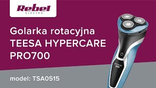 Golarka rotacyjna Teesa HYPERCARE PRO700  UNBOXING [upl. by Ateinotna724]