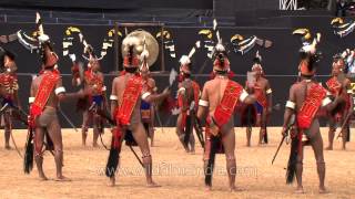 The Aoleang song of Konyak Nagas sung while holding shotguns [upl. by Landahl571]