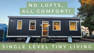 No lofts all comfort in this quality single level tiny house [upl. by Jillane]