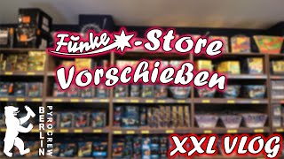 🔥 Funke Store Vorschießen 2023 😎  XXL Vorfreude VLOG 🎇  PyroCrew  Berlin 🎆 [upl. by Terrena]