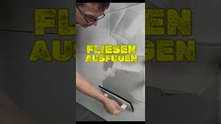 Das Geheimnis Fliesen wie ein Profi zu verfugen  Schnell und einfach diy handwerk tips [upl. by Niowtna]