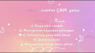 Materi CRM Xl BD 1 Oneska [upl. by Ayouqat]