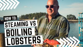 Boiling vs Steaming a Lobster [upl. by Fahey]