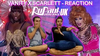 Vanity Milan X Scarlett Harlett Scandalous  BRAZIL REACTION  Drag Race UK  Season 3 [upl. by Nevad472]