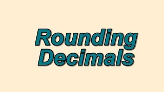 How to Round Decimals [upl. by Xanthus]