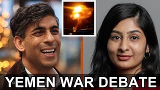 Zarah Sultana Grills Rishi Sunak Over Bombing Yemen [upl. by Naujej988]