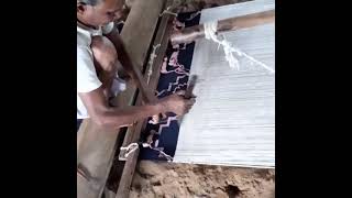 Rug Weaving process by great Indian artist dhurrie weaving [upl. by Anivlac537]