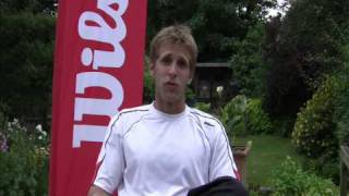 Wilson Tennis On Tour with British player James Auckland [upl. by Aicsile]