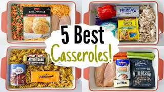 BEST OVEN BAKED MEALS  5 Super Quick amp EASY Casserole Dinner Recipes  Julia Pacheco [upl. by Jens]