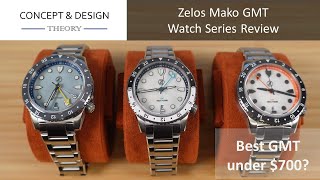 Zelos Mako GMT Unboxing MOP Sky Blue and Cracked Ice [upl. by Aerb]