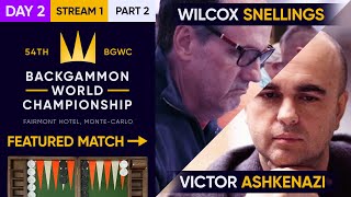 54th Backgammon World Championship  Day 2  Stream 1  Part 2  Monte Carlo Open  Conso [upl. by Nohsreg]