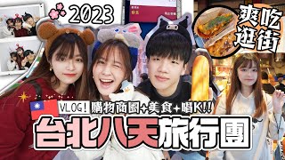 【🇹🇼台灣八天團】三人集合🔥西門町狂掃✨ 初嘗無老鍋🍲深夜再去唱K🎤 台北美食性價比太高了吧？韓式貼紙相 第二集 肥蛙 mandies kwok [upl. by Inobe791]