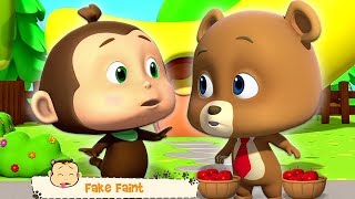 Faux Évanouissement  Vidéo Drôle Pour Les Enfants  Loco Nuts  Fake Faint  Kids Tv Française [upl. by Anat]