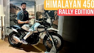 NEW HIMALAYAN 450 RALLY EDITION  TUBELESS SPOKE WHEELS amp more  One D Malayalam [upl. by Dinin]