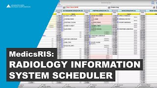 Radiology Information System RIS Software  MedicsRIS Scheduler [upl. by Stedman]