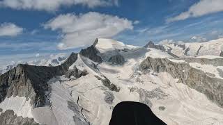 Fiesch 2024 Gleitschirmflug ins Gletschergebiet  XC paragliding [upl. by Eilatan]