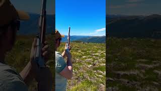 ✅out😳shattering rocks with Winchester model 1892 45 colt caliber replica yt [upl. by Nnayt842]