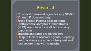 Dr William W Wilson Talk 3 on Novel Oral Anticoagulants [upl. by Pia]