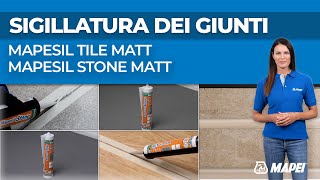 Mapei  Sigillatura dei giunti Mapesil Tile e Stone Matt  Siliconi neutri resistenti alla muffa [upl. by Inimak]