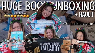 a huge end of the year book unboxing haul again [upl. by Aimal]