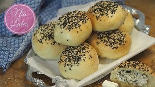 Brötchen gefüllt mit Feta I Ψωμάκια γεμιστά με φέτα I Einfach zubereitet I Nia Latea [upl. by Kuhn512]