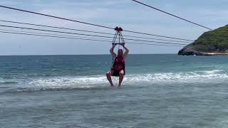 Dragons Breath Zipline Labadee Haiti [upl. by Aramaj]