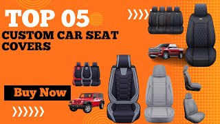 Top 5 Custom Car Seat Covers in 2024  Custom Car Seat Covers Full Set [upl. by Arie]