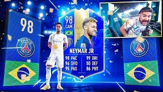 OMFG I PACKED 98 TOTS NEYMAR NO WAY FIFA 19 [upl. by Tallia]