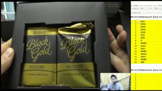 BGB428 SOCCER 201617 PANINI BLACK GOLD GROUP BREAKS 2017 01 05 [upl. by Nevur]