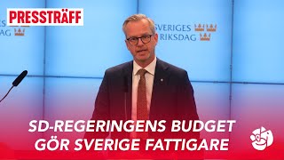 LIVE Pressträff med Mikael Damberg om regeringens budgetproposition [upl. by Janeen]