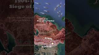 Russia Japanese War 1904 Animated Map [upl. by Lorianne265]