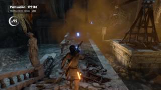 Rise of the Tomb Raider  Archivos Inundados  Reto Puntuación Oro [upl. by Becht73]