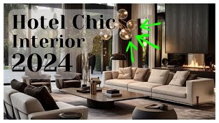 Hotel Chic Interior Design 2024 A Luxurious Appearance Just At Home [upl. by Tome]