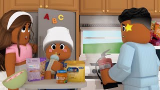 🧯STRESSFUL Family Routine Babys FIRST WORD Roblox Bloxburg Roleplay roleplay [upl. by Qerat320]