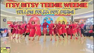 ITSY BITSY TEENIE WEENIE YELLOW POLKA DOT BIKINI  Line Dance  Demo by Chika amp Friends  MCC Class [upl. by Yerocal]