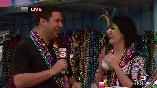 Krewe of Bonaparte talks throws ahead of the parade [upl. by Sido]