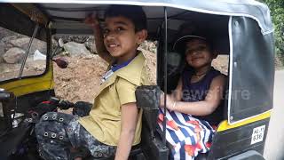 Indian man builds a fully functional mini autorickshaw for his children [upl. by Saile853]