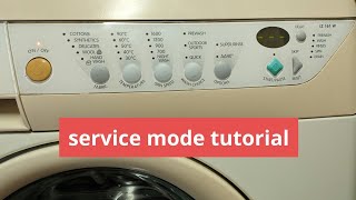 zanussi IZ XC etc  service mode tutorial [upl. by Rogers]