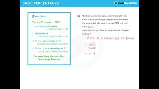 Easy Guide to Basics of Percentages in 5 Mins  GCSE amp IGCSE Math [upl. by Assirual]