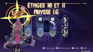 LAbysse en 16  Réussir les étages 10 et 11 en F2P  GENSHIN IMPACT PS5 [upl. by Pontus]